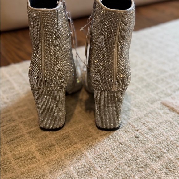 Sparkling Silver Ankle Boots NWT - Picture 3 of 7